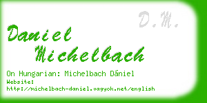 daniel michelbach business card